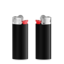BIC® J25 Standaard aansteker J25 Lighter BO black_BA white_FO red_HO chrome