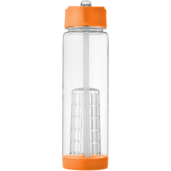 Tutti-frutti 740 ml Tritan™ infuser sport bottle - Transparent/Orange