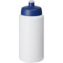 Baseline® Plus grip 500 ml sportfles met sportdeksel - Wit/Blauw