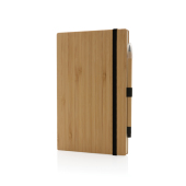 Bamboe notitieboek en infinity potlood set, bruin