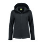 L&S Jacket Hooded Softshell for her dark grey L