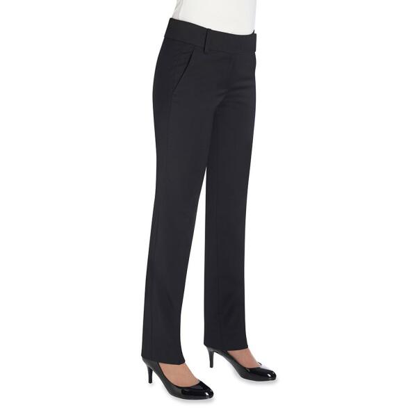 Ladies Sophisticated Genoa Trousers, Black, 10/R, Brook Taverner