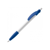 Balpen Cosmo grip hardcolour - Wit / Royal blauw