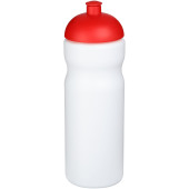 Baseline® Plus 650 ml sportflaska med kupollock - Vit/Röd
