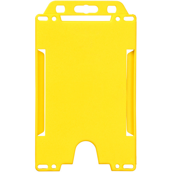 Pierre plastic card holder - Yellow