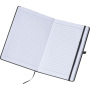 A5 notebook with lined pages
