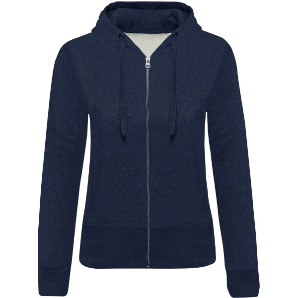 HOODED VEST DAMES BIO French Navy Heather XS