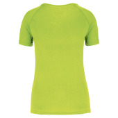Gerecycled damessport-T-shirt met ronde hals Lime XS