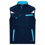 Workwear Softshell Vest - COLOR - - navy/turquoise - 6XL
