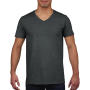 Gildan Mens Softstyle® V-Neck T-Shirt - Dark Heather - 2XL