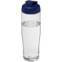 H2O Active® Tempo 700 ml sportfles met flipcapdeksel - Transparant/Blauw