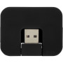 Gaia 4-port USB hub - Solid black