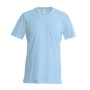 T-shirt V-hals korte mouwen Sky Blue XXL
