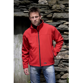 Men's Classic Softshell Jacket - Red - 3XL
