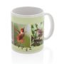 Ceramic sublimation photo mug, white