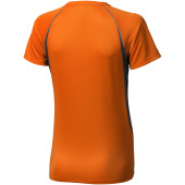 Quebec cool fit dames t-shirt met korte mouwen - Oranje/Antraciet - XXL