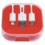 3-in-1 oplaadkabel RECHARGER - rood