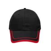MB6501 6 Panel Piping Cap - black/red - one size
