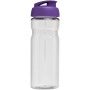 H2O Active® Base 650 ml sportfles met flipcapdeksel - Transparant/Paars