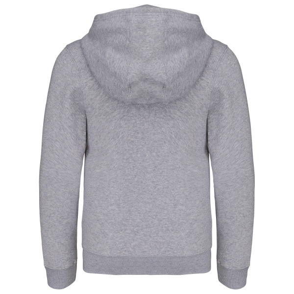 Kinder hooded sweater met rits Oxford Grey 8/10 jaar