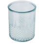 Estrel theelichthouder van gerecycled glas - Transparant