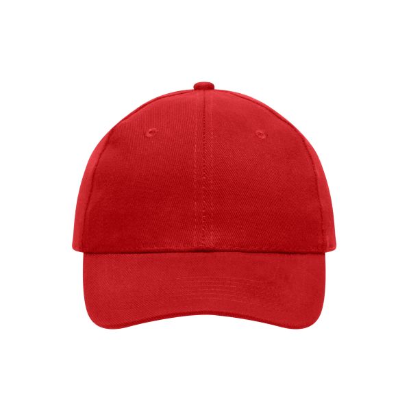 MB091 6 Panel Cap Heavy Cotton - red - one size