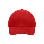 MB091 6 Panel Cap Heavy Cotton - red - one size