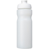 Baseline® Plus 650 ml sportfles met kanteldeksel - Transparant/Wit