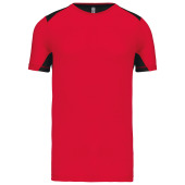 Tweekleurig sport-t-shirt Red / Black S