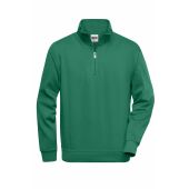 Workwear Half Zip Sweat - dark-green - 4XL