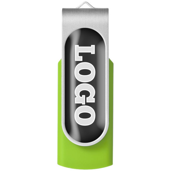 Rotate-doming USB 4GB - Lime/Zilver