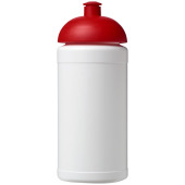 Baseline® Plus 500 ml sportflaska med kupollock - Vit/Röd