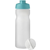 Baseline Plus 650 ml shaker bottle - Aqua/Frosted clear