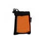 R-PET cooling towel 30x80cm - Zwart / Oranje