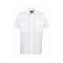 Short Sleeve Pilot Shirt, White, 14.5, Premier