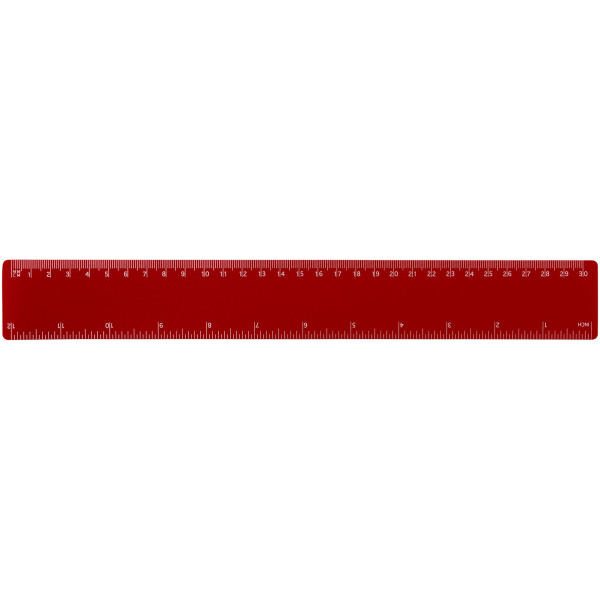 Rothko 30 cm plastic ruler - Red