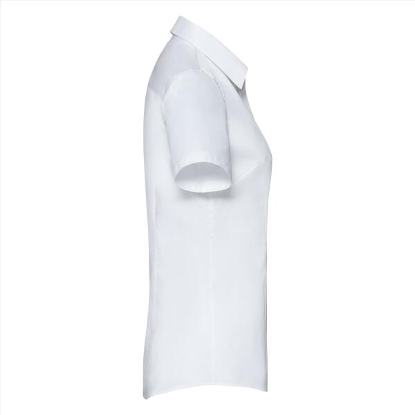 Ladies S/S Tailored Coolmax® Shirt, White, XS, RUS