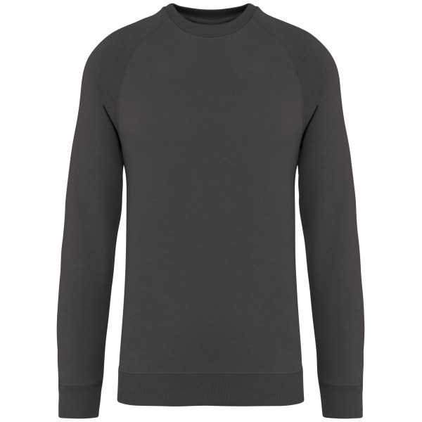 Uniseks ecologische sweater met ronde hals en raglanmouwen French Terry Iron Grey XL