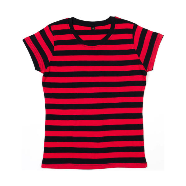 Women's Stripy T - Black/Red - XL