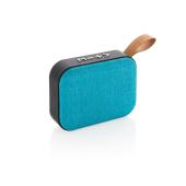 Fabric trend draadloze 3W speaker, blauw, zwart