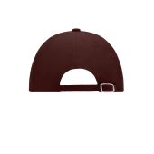 MB6111 6 Panel Raver Cap donkerbruin one size