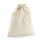 Organic Cotton Drawcord Bag - Natural - S