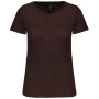 Dames-t-shirt BIO150IC ronde hals Chocolate XS