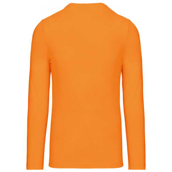 T-shirt ronde hals lange mouwen Orange XXL