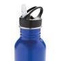 Deluxe RVS sportfles, blauw