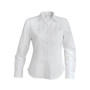 Dames stretch blouse lange mouwen White XXL