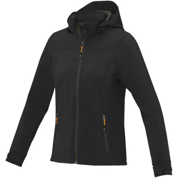 Langley women's softshell jacket - Solid black - S
