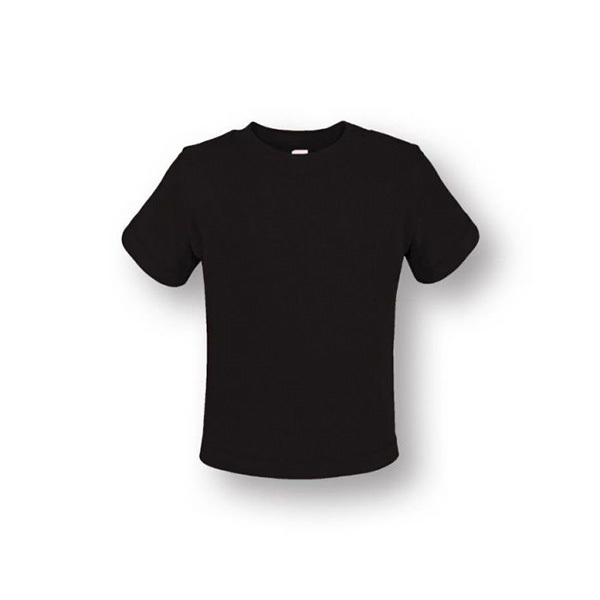 Biologisch kinder t-shirt korte mouw-Zwart-86/92