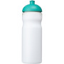 Baseline® Plus 650 ml sportfles met koepeldeksel - Wit/Aqua