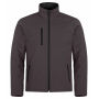Clique Padded softshell donkergrijs m